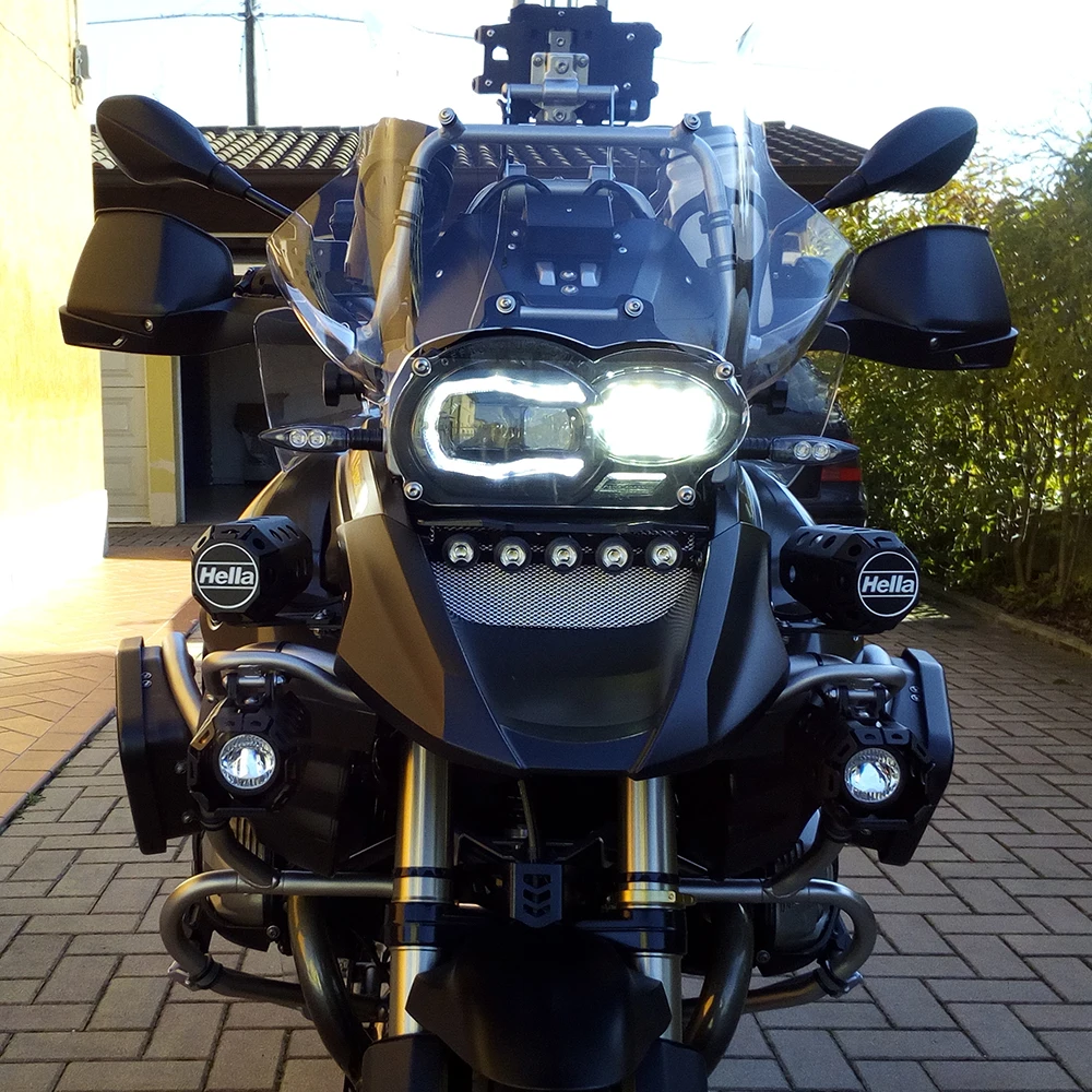 Алюминиевая СВЕТОДИОДНАЯ Фара дневного света для BMW R1200GS ✅-✒ &amp Adventure