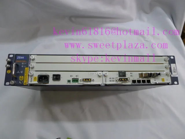 19 дюймов zte OLT C320 OLT с питанием от сети переменного тока+ источник питания постоянного тока входного сигнала 10G SMXA/3 Терминал оптической линии C320 без pon доска