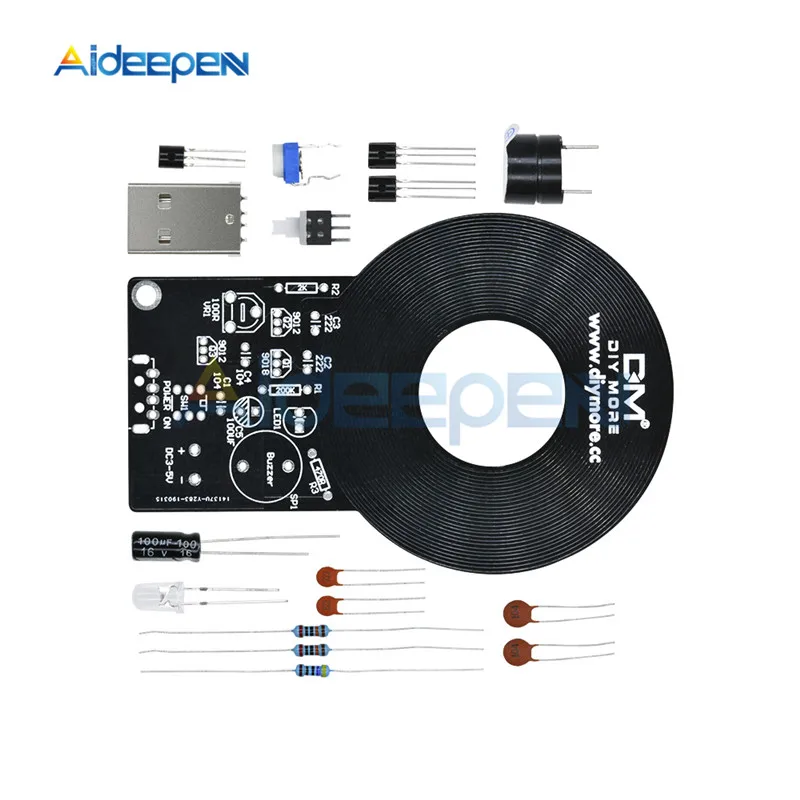 1 комплект металлоискателя DIY Kit электронный DC 3 в-5 в 60 мм Бесконтактный Модуль