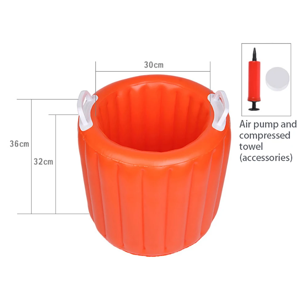 

Portable Car Wash Bucket Inflatable Collapsible Water Bucket 20L Outdoor Fishing Bucket Car Wash Container for Camping Travel