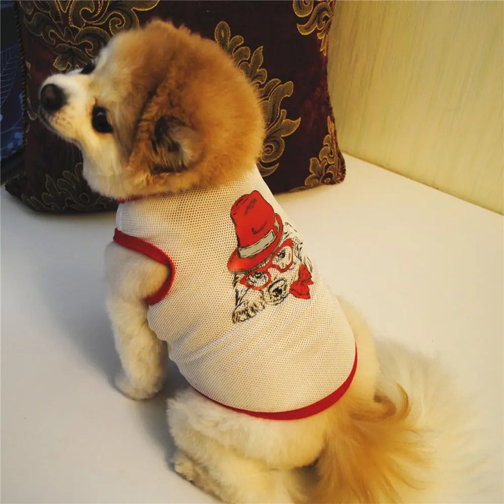 Летняя крутая дышащая футболка с рисунком животных|Собачьи жилеты| |