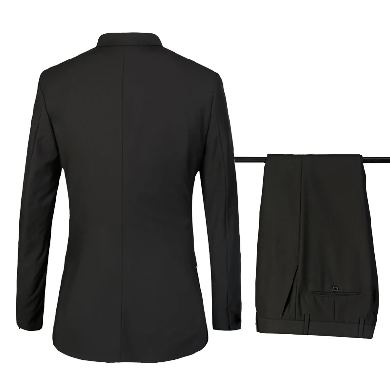 Свадебный двубортный мужской костюм 2021 с цветочной подкладкой из 2 предметов: