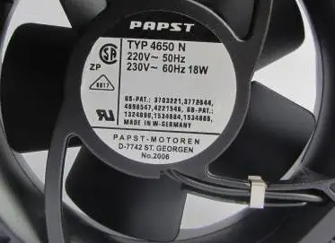 TYP4650N 12 СМ 12038 230 В 19/18 Вт цельнометаллический высокая температура вентиляторы |