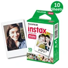 10 листов 1 упаковка Fujifilm Instax Mini 8 пленка белый край для Fuji Instant Mini 7 8 25 50s 90 300 фото камера SP-1 SP-2 принтер