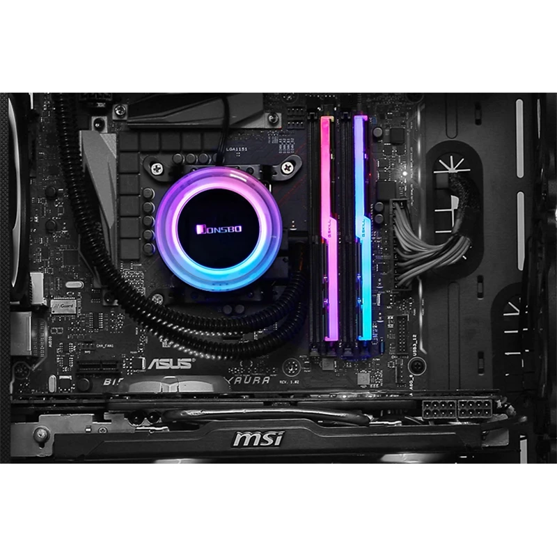 Jonsbo Tw2-240 601 Pc Cpu водяное охлаждение 4Pin Pwm интегрированный кулер водяного охлаждения для Lga 775/115X Intel Amd Ryzen Apu компьютера
