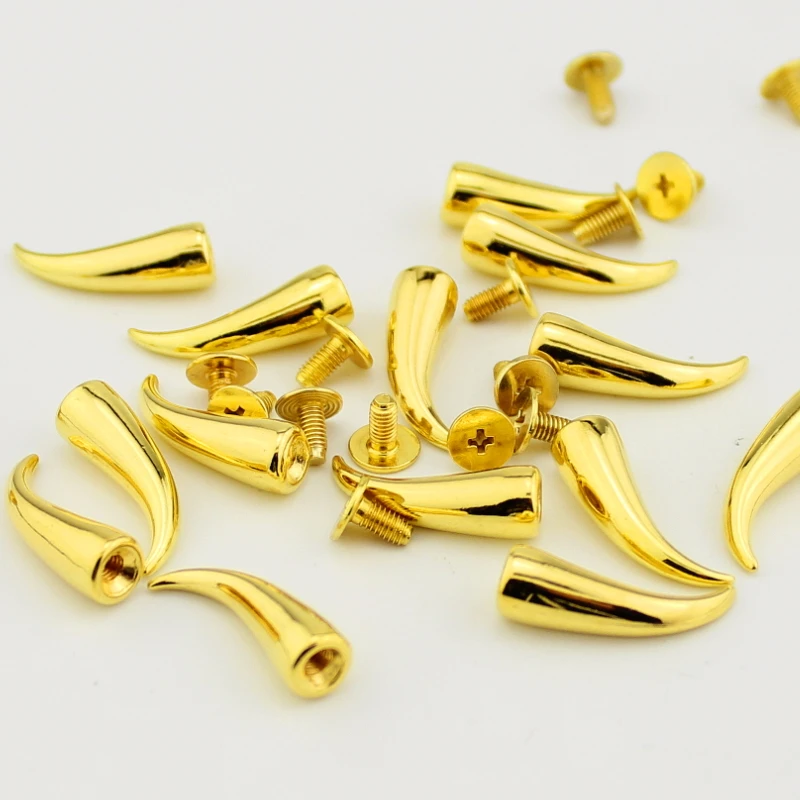 20 шт. дизайн изгиба 7*20 мм металлические черные панк рок заклепки для кожаного