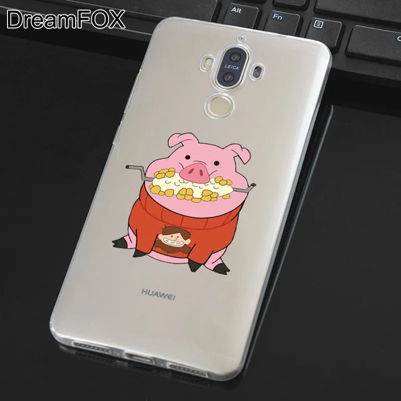 DREAMFOX L507 Мягкий силиконовый чехол из ТПУ с мультяшным аниме Свинкой для huawei mate Nova 2