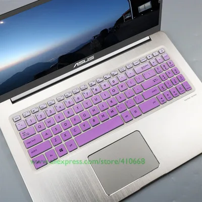Gradual Purple 15,6 дюймов Чехол для клавиатуры ноутбука для ухода за кожей кожи Asus VivoBook Pro 15 N580 N580G N580GD N580VD M580VD M580 NX580VD YX570ZD YX570ud YX570 - Цвет: Gradual Purple