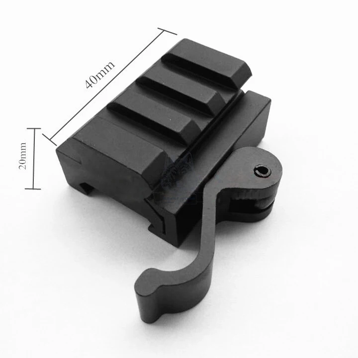 Мини подъемный Блок крепления для планка Пикатини с быстрого отсоединения QD Cam