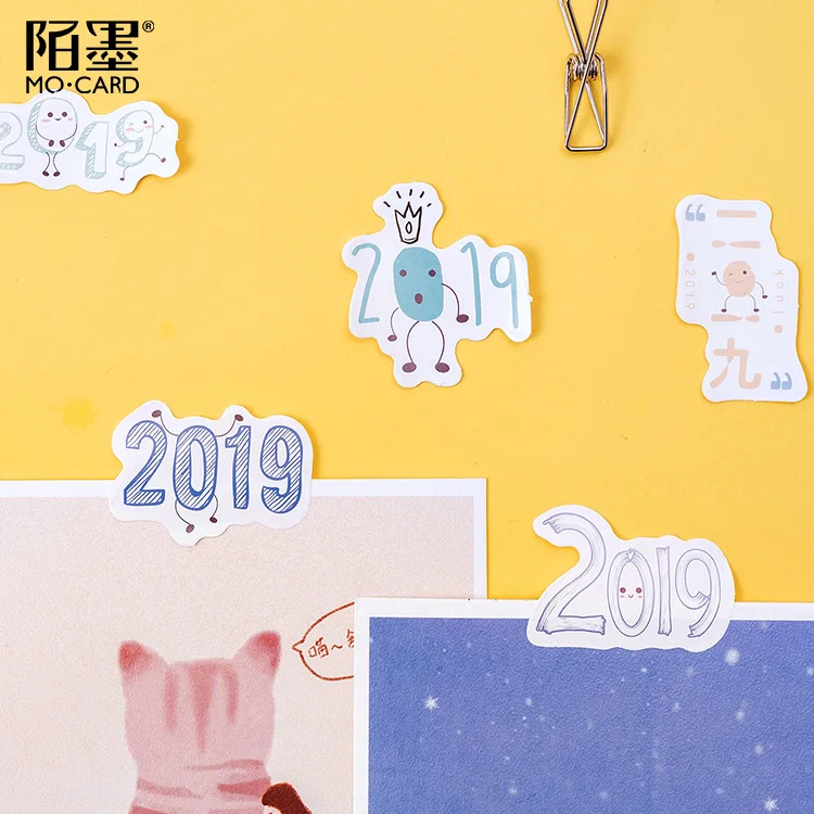 46 шт./компл. Kawaii 2019 наклейка на день декоративные наклейки для мобильных