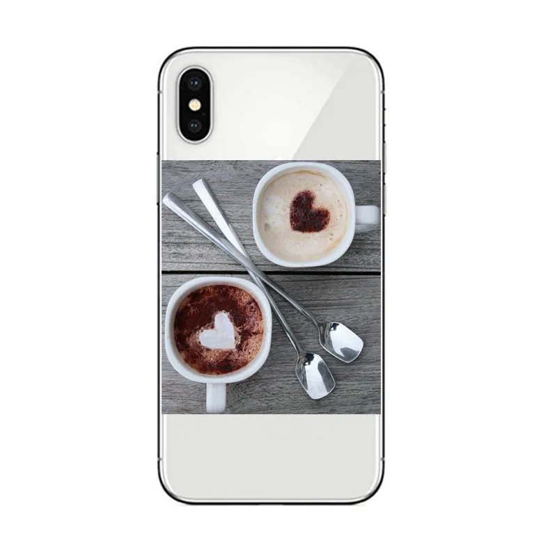 TPU transparent ОК, но сначала кофе Мягкий Силиконовый ТПУ чехол для телефона для apple IPhone X XR XS MAX 6 6s 7 8 PLUS 5 5S SE чехол coque - Цвет: TPU transparent
