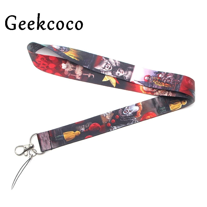 Stephen King's IT брелок аксессуары для мобильного телефона USB держатель удостоверения личности ключи ремни бирки шеи ремешок камеры J0247 - Цвет: 1