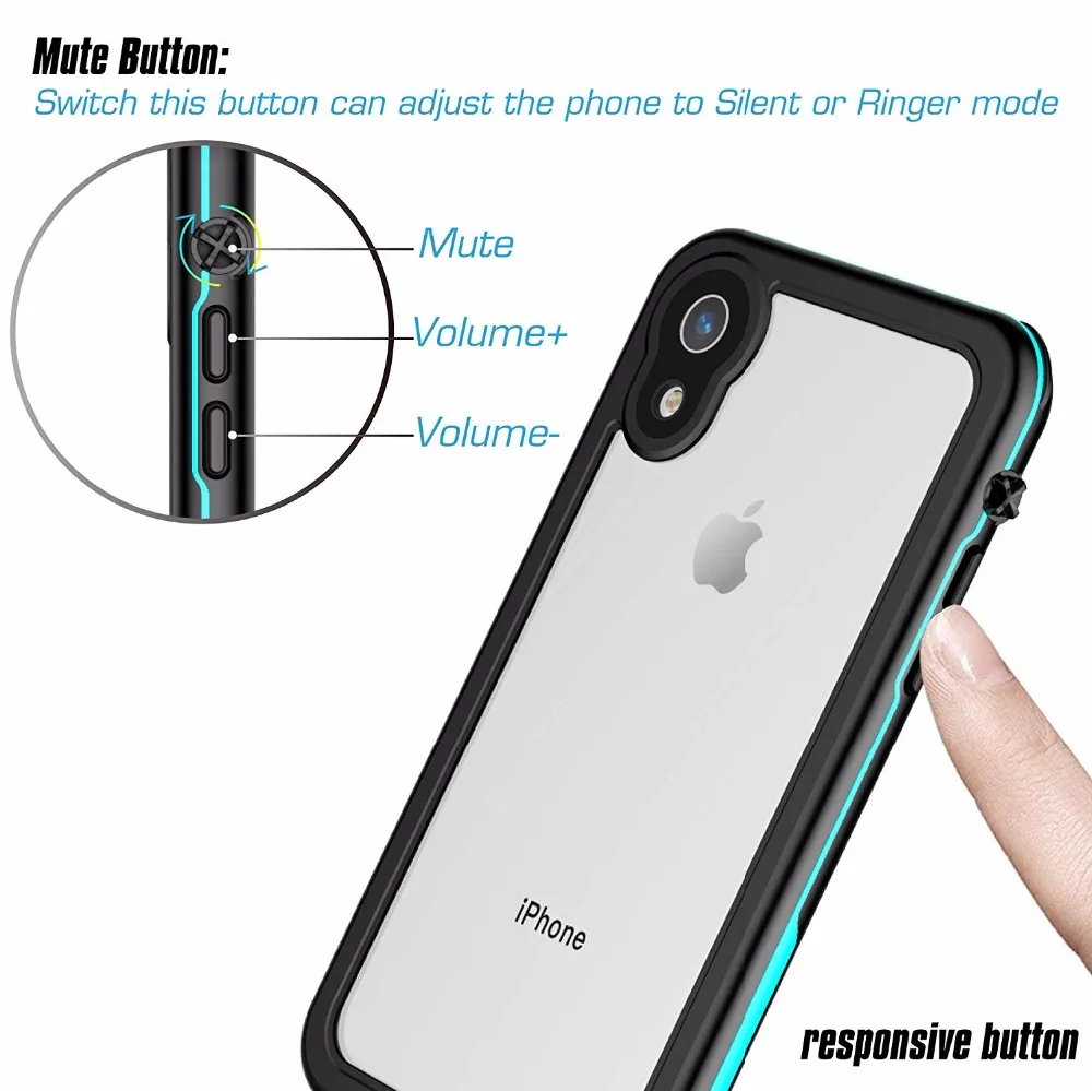 Водонепроницаемый чехол Redpepper для iPhone Xr защита от влаги ударов грязи снега 6 1