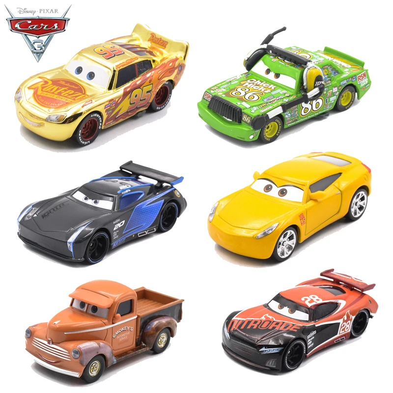 Disney Pixar Машинки 3 2 Литье металла игрушечных автомобилей черный Storm Jackson Lightning McQueen