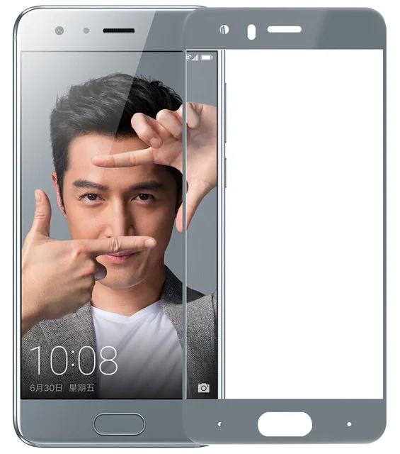Gray Honor 9 lite чехол Защитное стекло на honor 9 светильник для huawei honor 9 lite honer Защитная закаленная стеклянная пленка полное покрытие hono9 life - Цвет: Gray