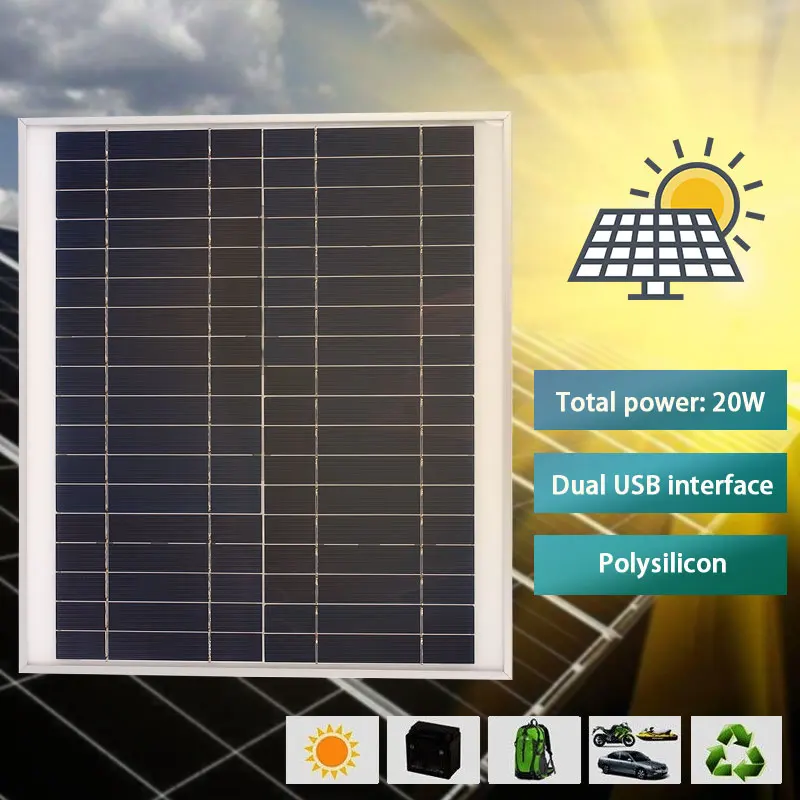 Правда 20 w Гибкая солнечная панель солнечные панели ячейки модуль постоянного