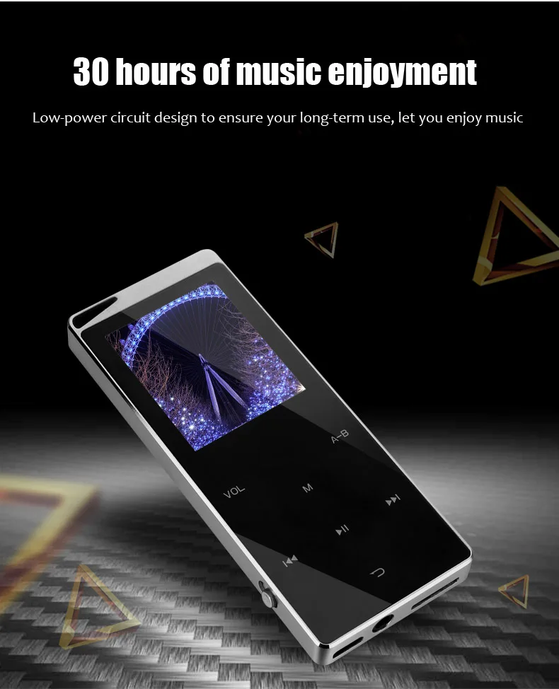 Роскошный Металлический MP4 плеер, Bluetooth плеер, портативный тонкий MP3 MP4 медиа 2,4 дюймов, сенсорный ключ, fm-радио, 16 ГБ/40 ГБ, музыкальный плеер в подарок