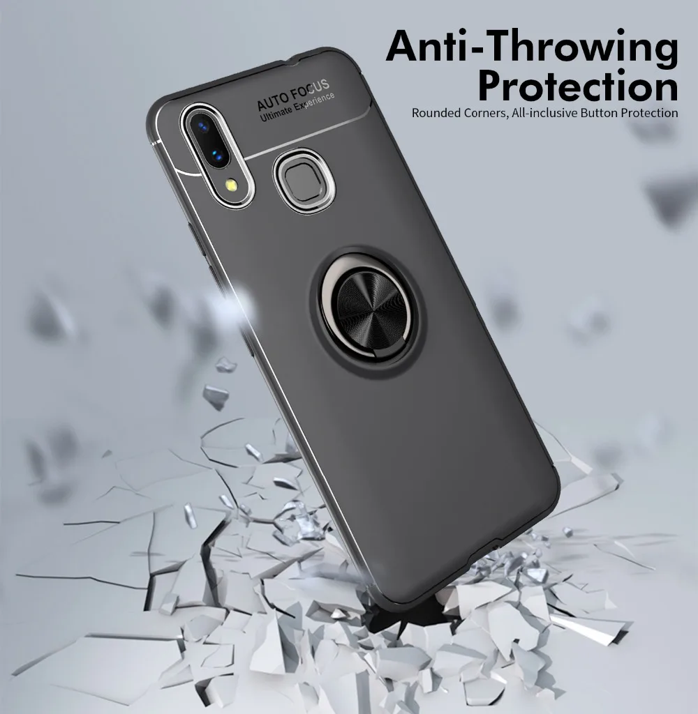 AXBETY Coque для Xiaomi mi Max 2/mi Max3 Pro 360 вращающееся кольцо подставка держатель Чехлы для Xiaomi mi max3 чехол тонкий силиконовый чехол из ТПУ