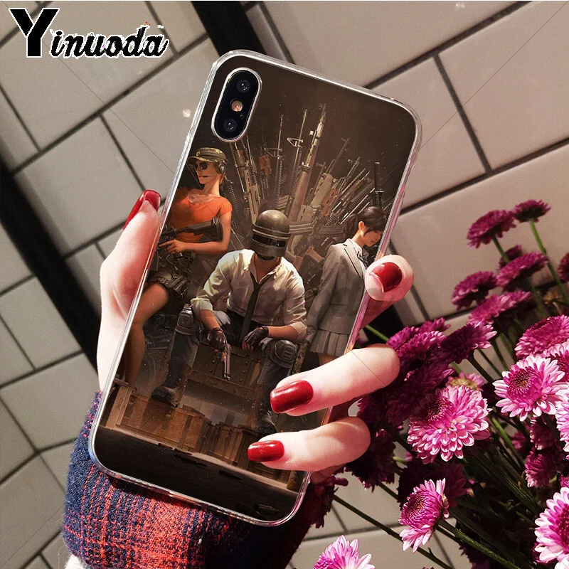 A13 Yinuoda Playerunknown's Battlegrounds PUBG TPU чехол для телефона чехол для iPhone 8 7 6 6S Plus X XS MAX 5 5S SE XR мобильных телефонов - Цвет: A13