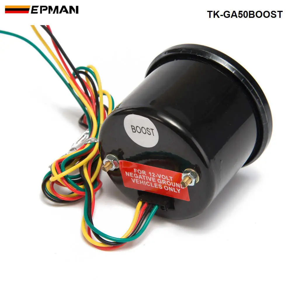 Новинка 2015 EPMAN racing 52 мм дымчатый Светодиодный Измеритель PSI/BAR Turbo Boost с датчиком