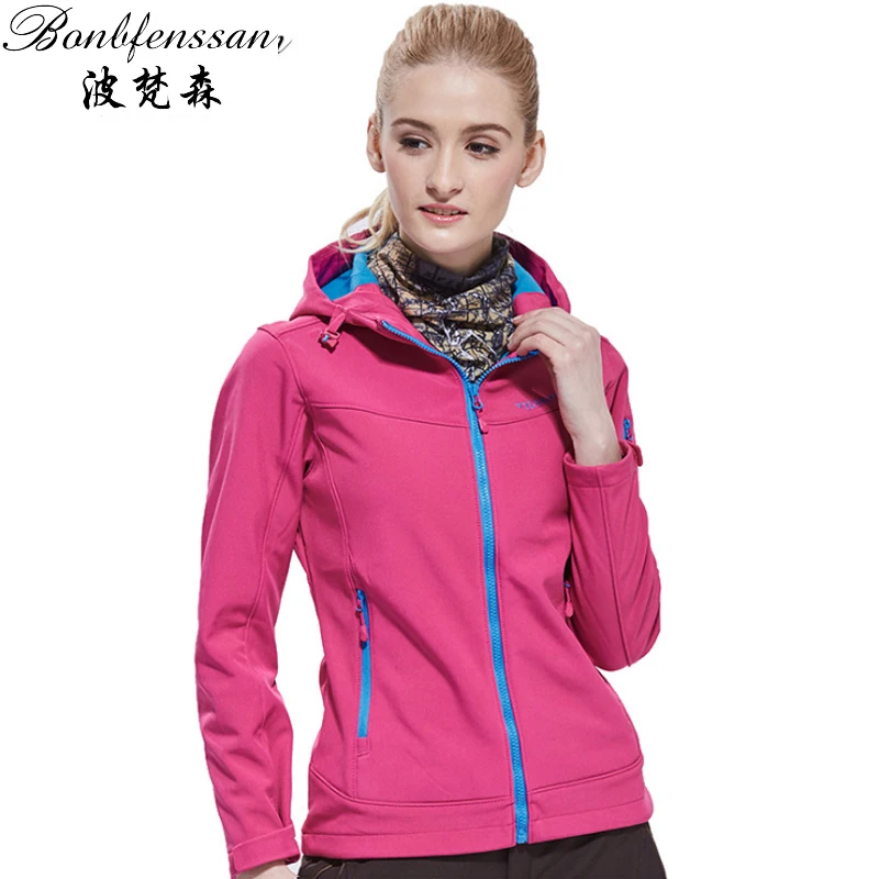 Women Autumn Winter Softshell Fleece Jacket Outdoor Sports Thermal Windbreaker Hiking Camping Fishing Brand Coat 1618B | Спорт и