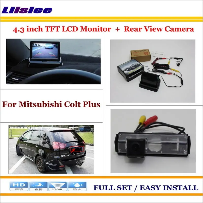 

Auto Camera For Mitsubishi Colt Plus Car 4.3" Color LCD Screen Monitor Rear Back Up Camera Parking System