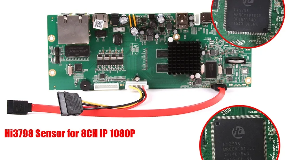 H.265 H.264 POE NVR Hi3798M 8CH 48V P2P ONVIF 4K POE приемник 4*5 Мп/8*4 Мп/4*3 м/16*960 P сети видео Регистраторы для IP Камера