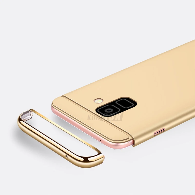 Чехол для телефона Samsung Galaxy A8 2018 A530F A530 Роскошный чехол 3 в 1 Жесткий ПК задняя