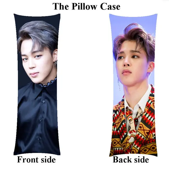 pillowcase Kpop в Корейском стиле бойфренд Цзиминь мультипликационным мотивом Ким тэ Хен V девушка тела подушку Чехол на заказ - Цвет: pillowcase
