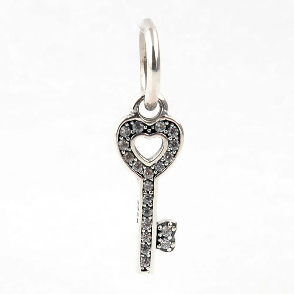 Шарм-бусина из стерлингового серебра 925 пробы с кристаллами для оригинальных браслетов и браслетов Пандоры