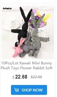 2 шт./лот Kawaii Bunny 11 см мягкие плюшевые коричневые кролики детские игрушки Маленькая подвеска подарки на день рождения свадебные декорации вечеринок J00701
