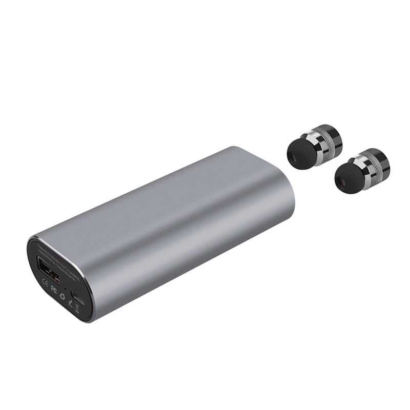 TWS Mini Bluetooth беспроводная гарнитура стерео музыка наушники Встроенный микрофон маленький беспроводной наушник портативный 2100 мАч зарядный чехол