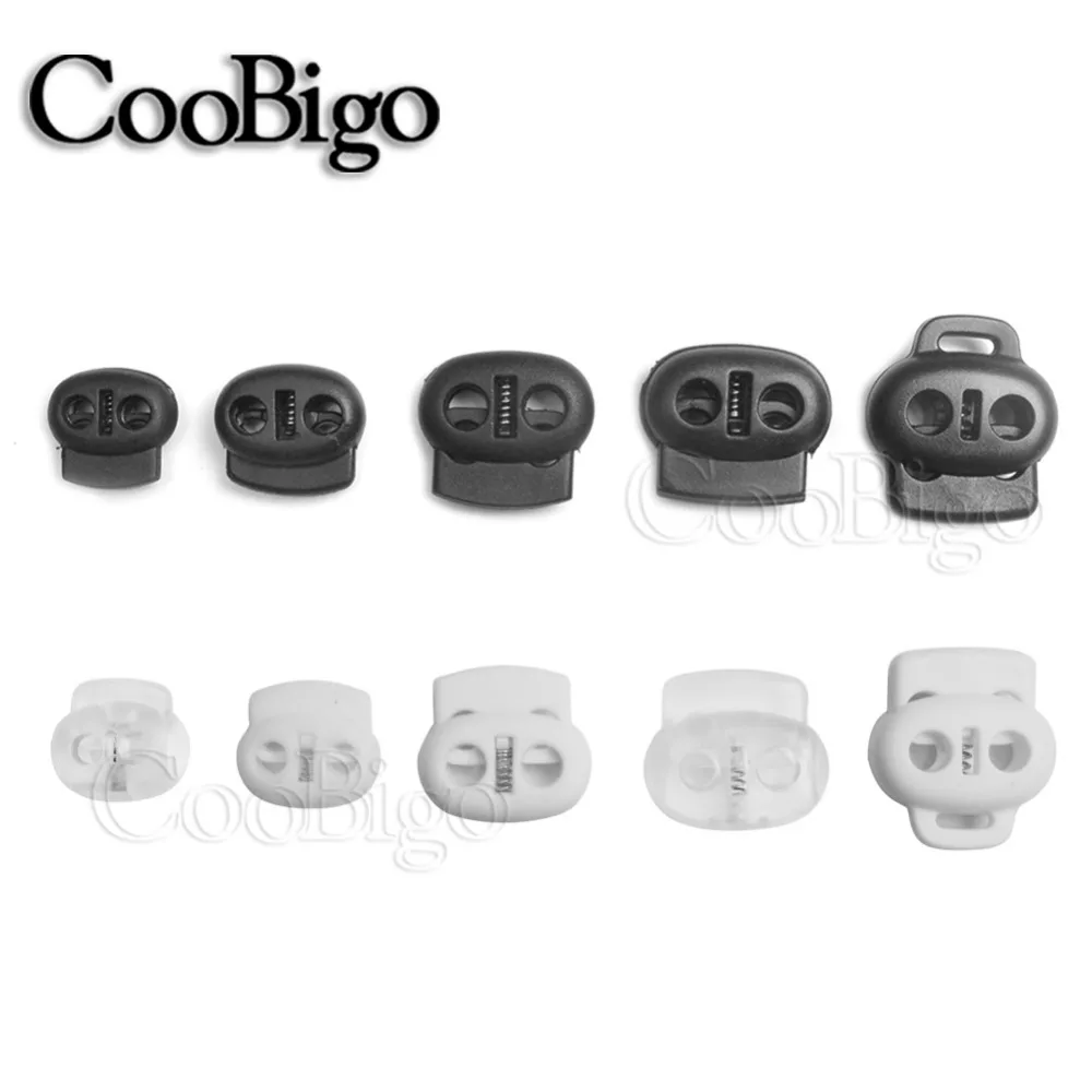 10 шт. 2 отверстия пластиковый ограничитель конца шнура Bean Cord замок тумблер зажим для одежды веревка шнурки Рюкзак Спортивная Сумка Аксессуары