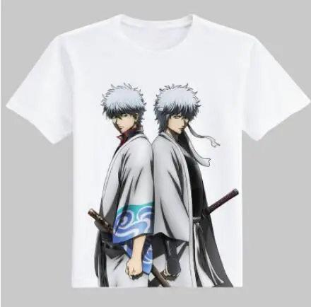 Gintama Sakata Gintoki GIN TAMA костюм для косплея Okita Sougo Silver soul Elizabeth футболка косплея|tee tee|tees