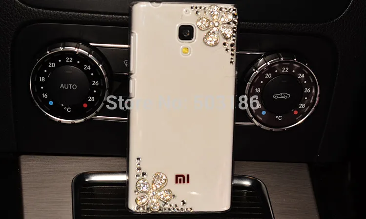 Ошейник украшенный фальшивыми алмазами цветок чехол для Xiaomi Redmi Note 2 3 4 5 6 3X3 S 4A 4X 5A