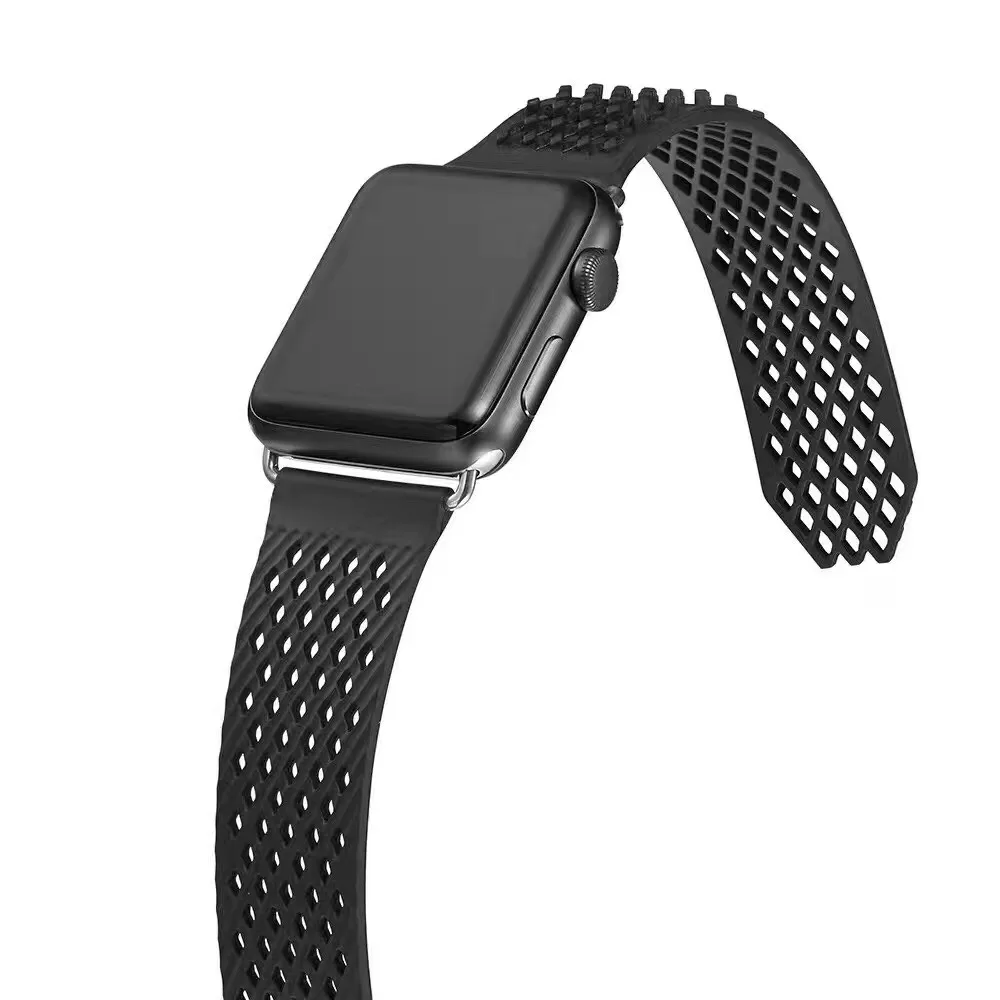 OEM резиновый ремешок для apple watch series 1 2 3 4 ремешок для iWatch 38 мм 42 мм 40 мм 44 мм sport bandseries 5