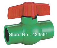 free shipping color green quality enviroment friendly ppr ball valve in size dn20 for irrigation water pipeline