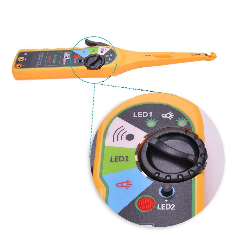 Желтый многофункциональный автоматический тестер цепи мультиметр с лампой