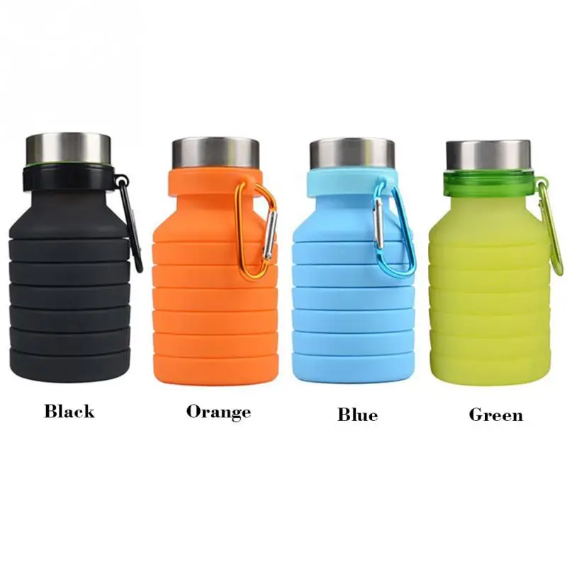 550 мл конфеты Силиконовые креативные складные бутылки для воды Путешествия