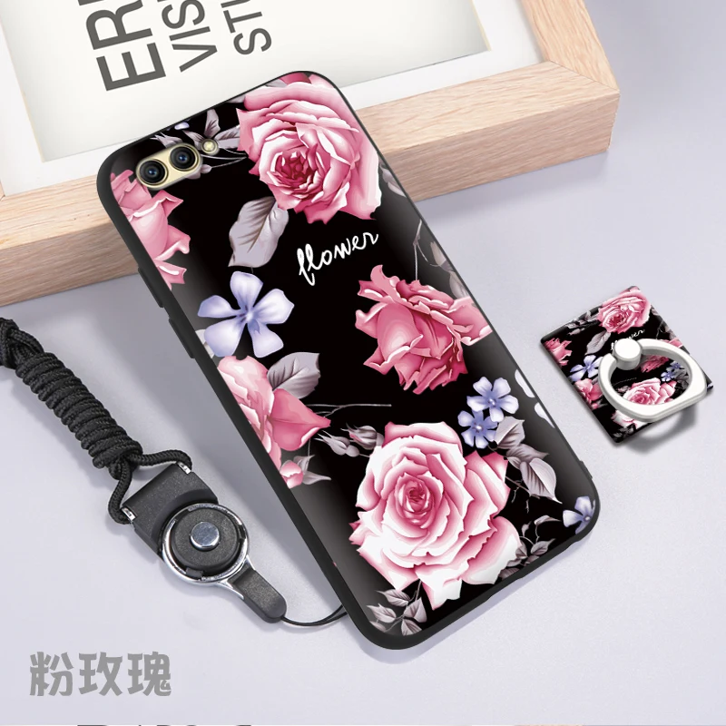 Fundas Телефон чехол для Huawei Honor V10 крышка Краски ТПУ Мягкий силиконовый вид 10