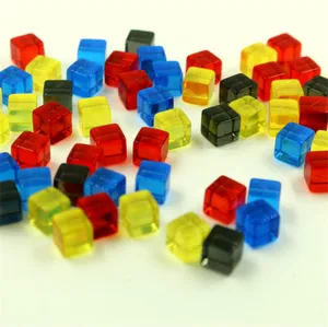 100 шт.компл. 8 мм, 5 цветов, прозрачные квадратные углы, цветные зеркальные шахматы, прозрачное прямоугольное сито для игры-пазла