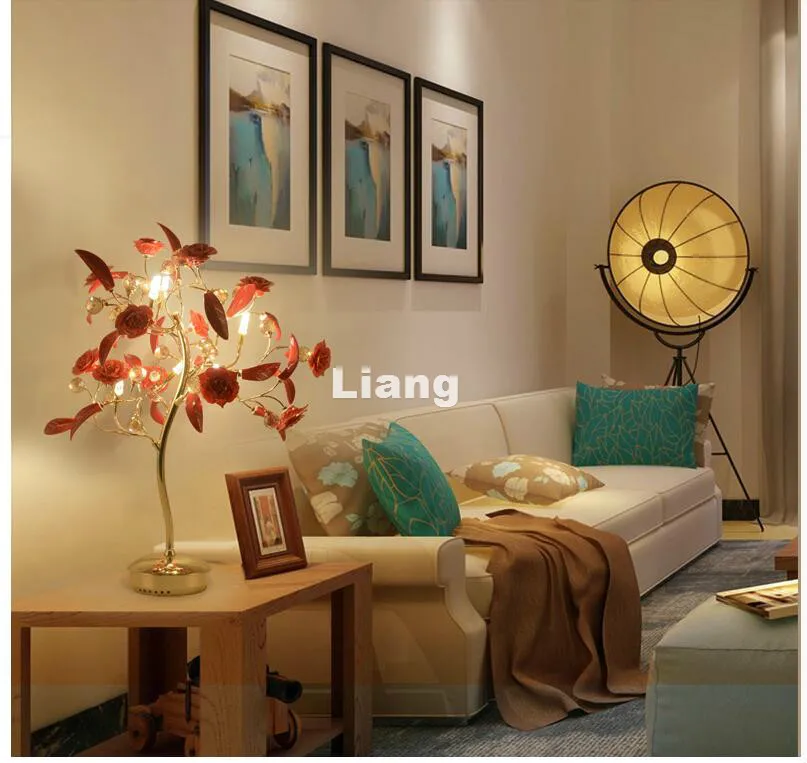 Хит продаж Европейский Настольный светильник с золотыми кристаллами D530mm H800mm