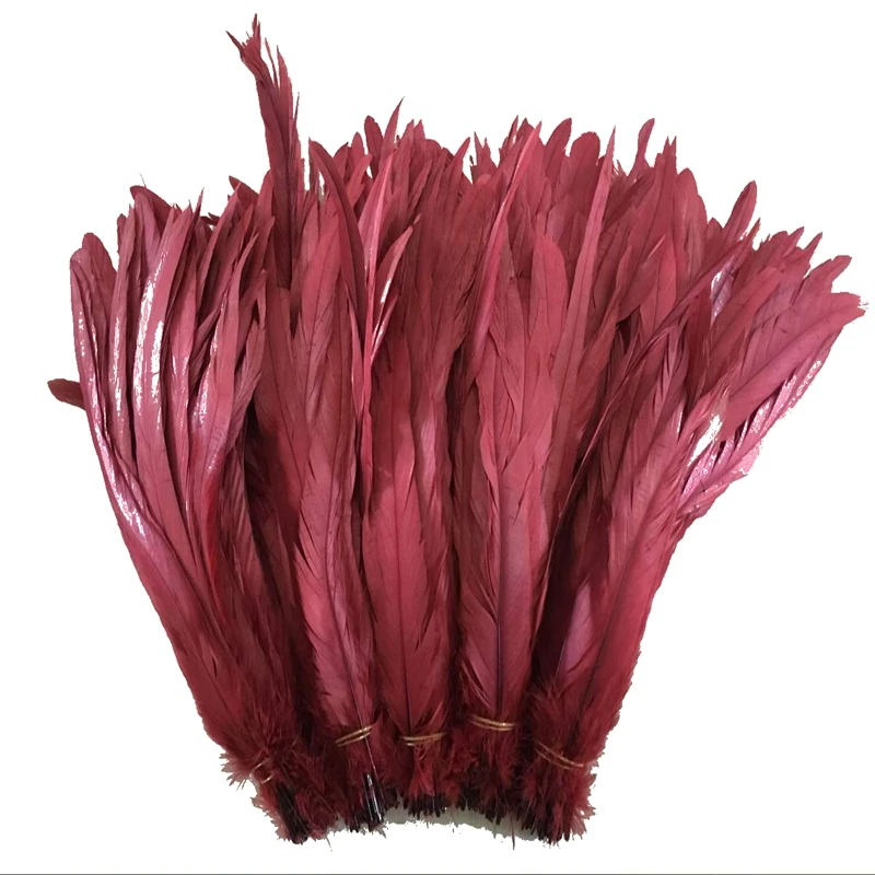 

500 шт бордовый dyed14-16 "свободный с перьями из хвоста петуха Сделай Сам перо одежда ювелирные изделия аксессуары/Свадебные вечерние представление