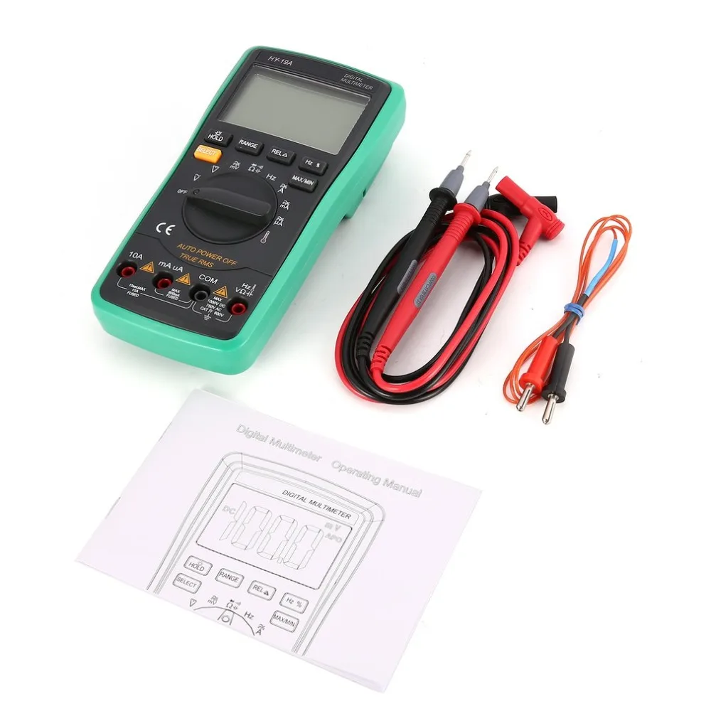 Цифровой мультиметр HY-19A DC/AC Напряжение измеритель тока ручной Амперметр Ом