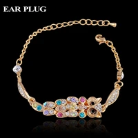toucheart 2018 gold color crystal owl bracelets bangles for women beautiful russian symbol jewelry pulseras feminina sbr140218