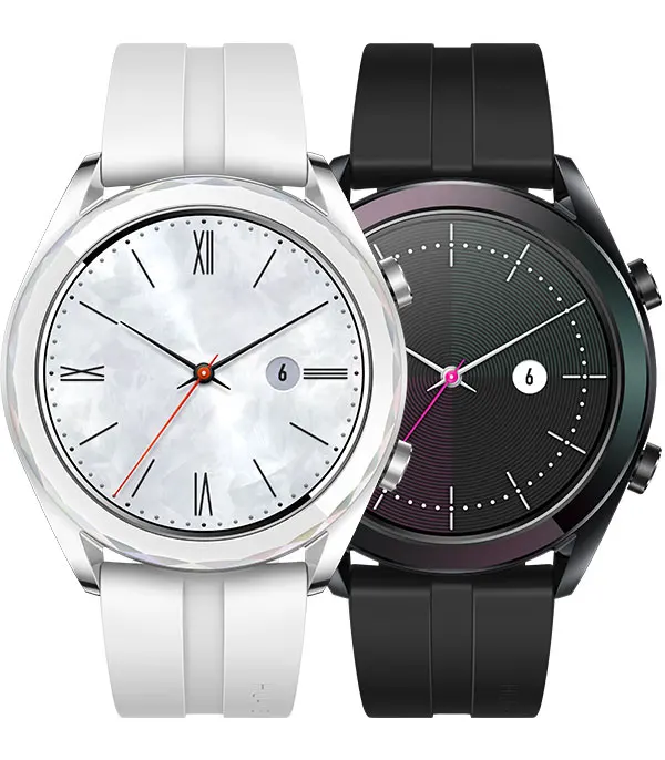 Смарт часы Huawei GT элегантная версия новинка 2019 спортивные белого цвета Bluetooth GPS