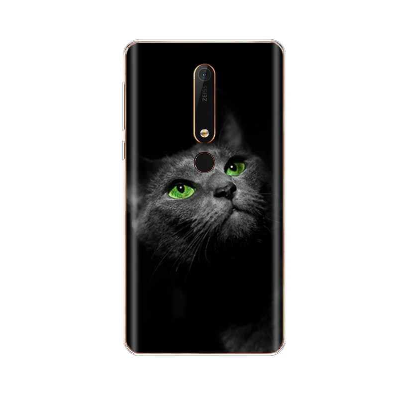 Силиконовый чехол для nokia 6 6,1 8 для nokia 6 чехол для nokia 6. 1 plus Мягкий ТПУ чехол для задней панели телефона чехол бампер узор