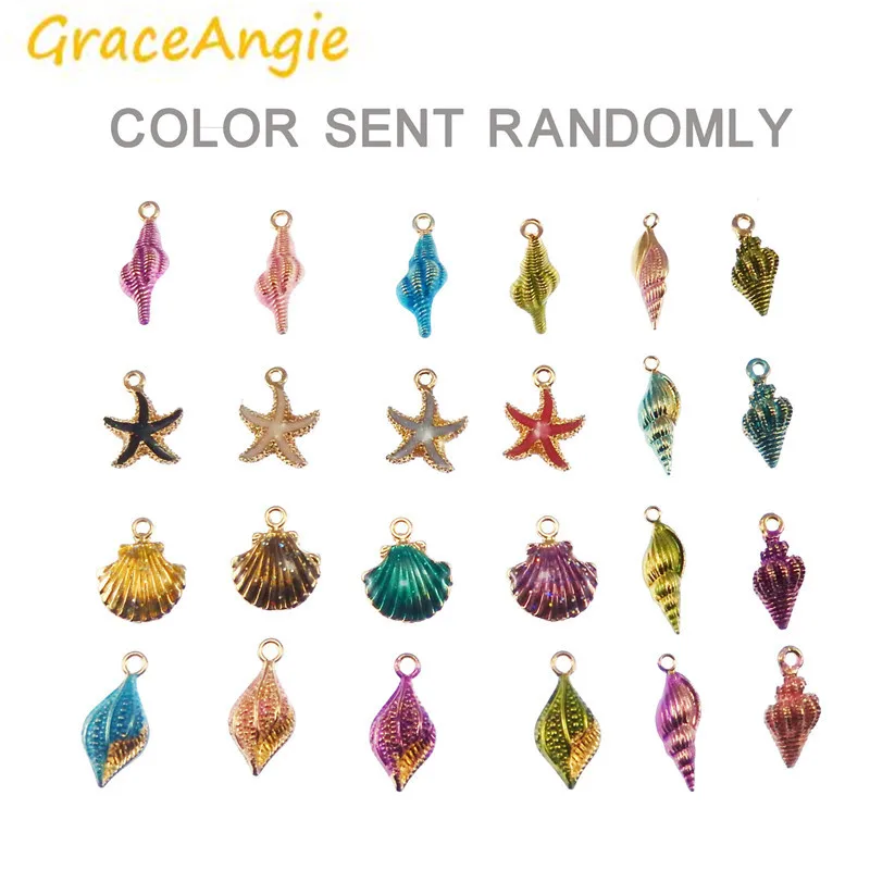 GraceAngie 40 шт. оптовая продажа звездная звезда раковины цинковый сплав