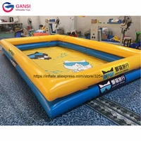 outdoor adult inflatable swimming pool for sale 881 2m double tubes pvc tarpaulin square inflatable swimming pool for summer
