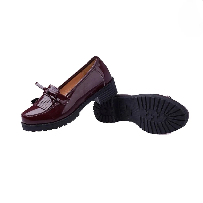 Shoes Fate/Stay Night Fate/Zero Tohsaka Rin Косплей Костюм красная водолазка рубашка черная плиссированная юбка ожерелье обувь Туфли-лодочки шпилька носки - Цвет: Shoes